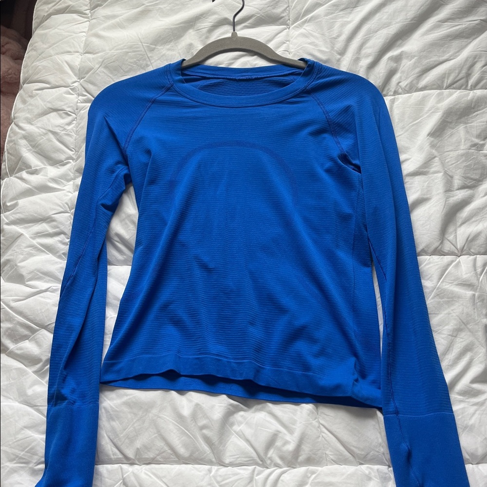 lululemon athletica Vibrant Blue Long Sleeve Top